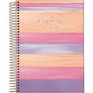 Caderno 01X1 Capa Dura LA Creme 80FLS.