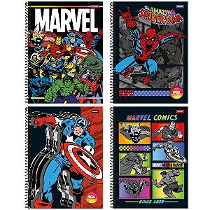 Caderno 01X1 Capa Dura Marvel Comics 80FLS.  PCT.C/04