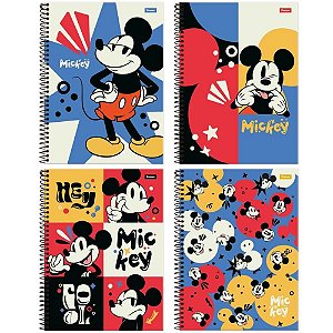 Caderno 01X1 Capa Dura Mickey 80FLS. (7908077449384)  PCT.C/04