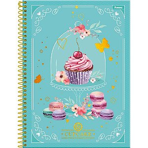 Caderno 10X1 Capa Dura Cupcake 160FLS.