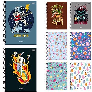 Caderno 10X1 Capa Dura FUZY 160FLS.