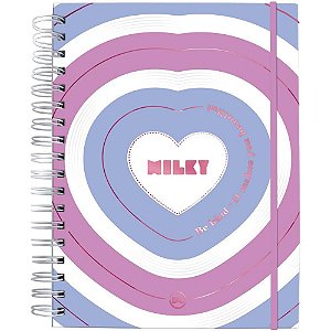 Caderno 10X1 Capa Dura MILK SMART 80F C/ELASTICO