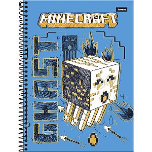 Caderno 10X1 Capa Dura Minecraft 160FLS. PCT.C/04