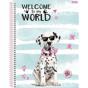 Caderno 10X1 Capa Dura MY PETS 160F