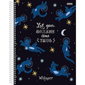 Caderno 10X1 Capa Dura Whisper 160F