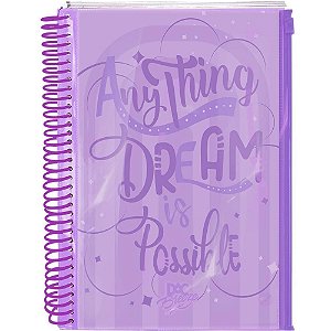 Caderno 10X1 Cp.dura Colegial Breeze Lilas 160F.C/MALOTE