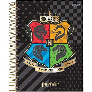 Caderno 10X1 Cp.dura Colegial HARRY Potter 160FLS.
