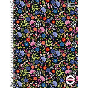 Caderno 12X1 Capa Dura Pepper Feminino 192 Folhas