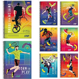 Caderno 15X1 Capa Dura JUMP 300 Folhas
