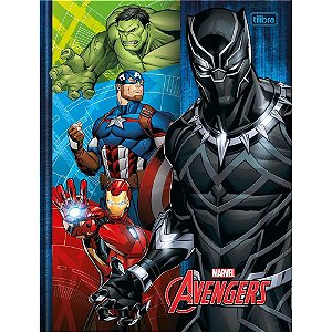 Caderno Brochura 1/4 Capa Dura Avengers 80FLS. PCT.C/05