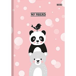 Caderno Brochura 1/4 Capa Dura MY Friend 80F