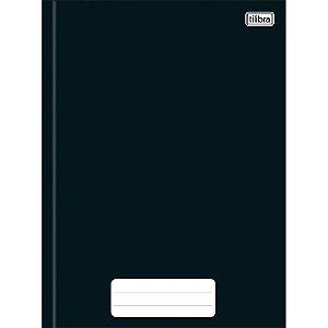 Caderno Brochura 1/4 Capa Dura Pepper 80 Folhas Preto