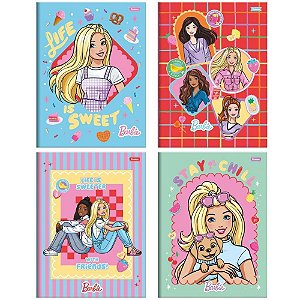 Caderno Brochurao Capa Dura Barbie 80FLS.
