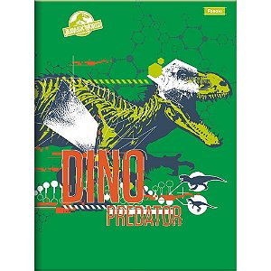 Caderno Brochurao Capa Dura Jurassic WORLD 80FLS.