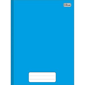 Caderno Brochurao Capa Dura Pepper 80 Folhas Azul