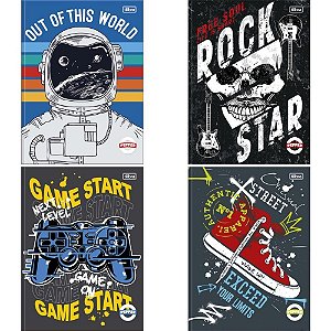 Caderno Brochurao Capa Dura Pepper 80FLS.