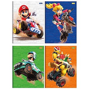 Caderno Brochurao Capa Dura Super Mario BROS 80FLS. PCT.C/05