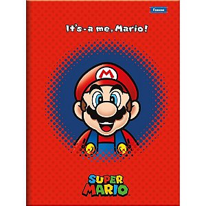 Caderno Brochurao Capa Dura Super Mario BROS 80FLS. PCT.C/05