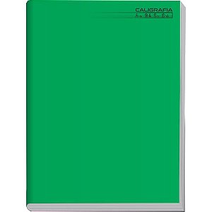 Caderno Caligrafia Capa Dura Liso 48FL Brochurao Verde