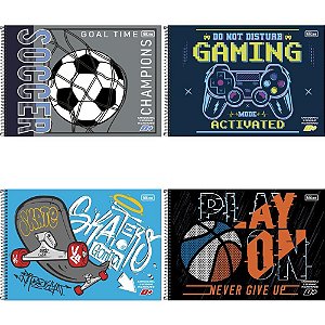 Caderno Desenho Milimetrado D+ MASC.96FLS.UNIV.ESP.HORIZ.