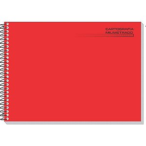 Caderno Desenho Milimetrado Vermelho Liso 48F UNIV ESP C.D