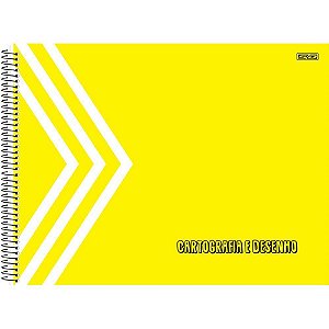 Caderno Desenho UNIV Capa Dura Amarelo 60F