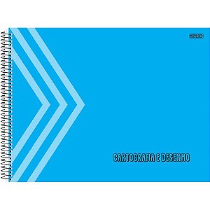 Caderno Desenho UNIV Capa Dura Azul 60F