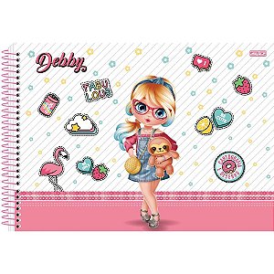 Caderno Desenho UNIV Capa Dura DEBBY Espiral 60F