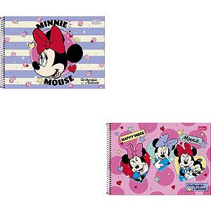 Caderno Desenho UNIV Capa Dura Minnie 80FLS.