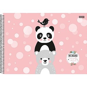 Caderno Desenho UNIV Capa Dura MY Friend 60F