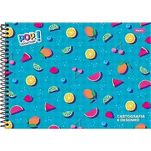 Caderno Desenho UNIV Capa Dura POP Collection 96FLS.