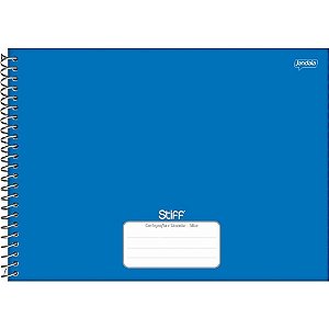Caderno Desenho UNIV Capa Dura STIFF Azul 80FLS.