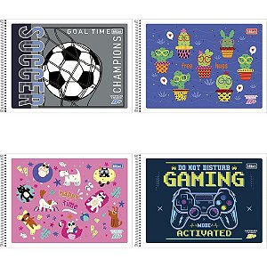 Caderno Desenho Universitario D+ 48F Espiral