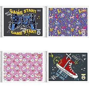 Caderno Desenho Universitario Espiral Pepper Capa FLEXIV.80F