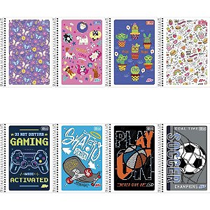 Caderno Espiral 1/4 Flexivel D+ 48 Folhas