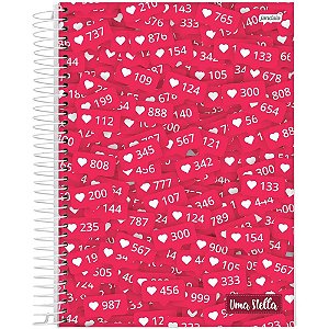 Caderno Espiral 1/4 Capa Dura Stella 80FLS.