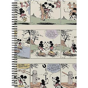 Caderno 01X1 Cp.dura Colegial Disney 80F ESP 24,5X18,5CM