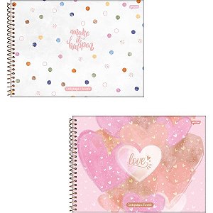 Caderno Desenho UNIV Capa Dura LA Creme 80FLS.