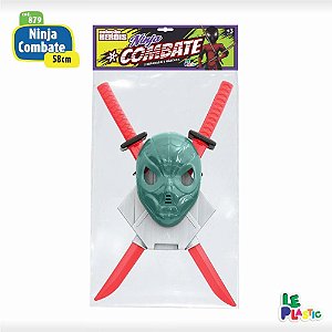 Fantasia Acessorio Ninja Combate C/ Mascara 58CM