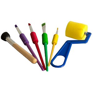 Pincel Artesanal KIT Pincel Artistico GRIP C/6P