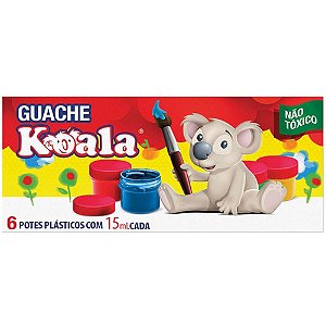 Tinta Guache 015ML 06 Cores Koala