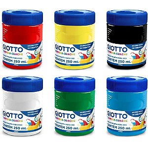 Tinta Guache 250ML 06 Cores Giotto