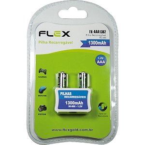 Pilha Recarregavel AAA P/TELEFONE S/FIO 1300MAH