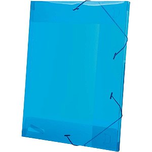 Pasta ABA Elastica Plastica Oficio 20MM Azul Delloline