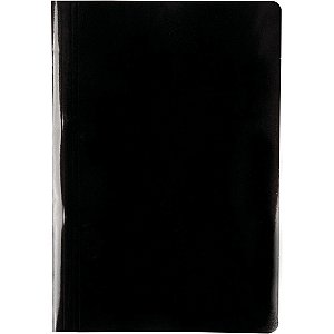 Pasta Grampo Trilho Papel Oficio Preta Delloplex