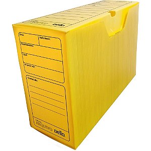 Arquivo Morto Polipropileno Polidello Amarelo PCTE C/10