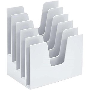 Organizador de Escritorio Classificador de Papeis Branco