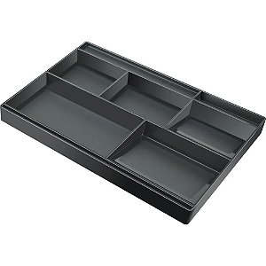 Organizador de Gaveta Preto 32X20CM C/ Divisoes