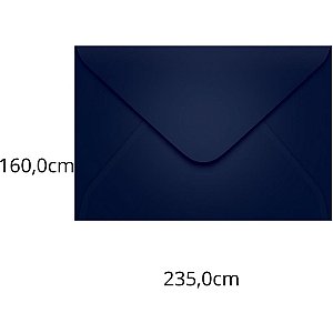 Envelope Convite Colorido 160X235 Az.marinho Porto S.80G
