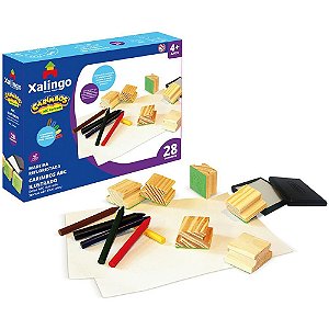 Carimbo Pedagogico ABC Ilustrados C/28 Pecas